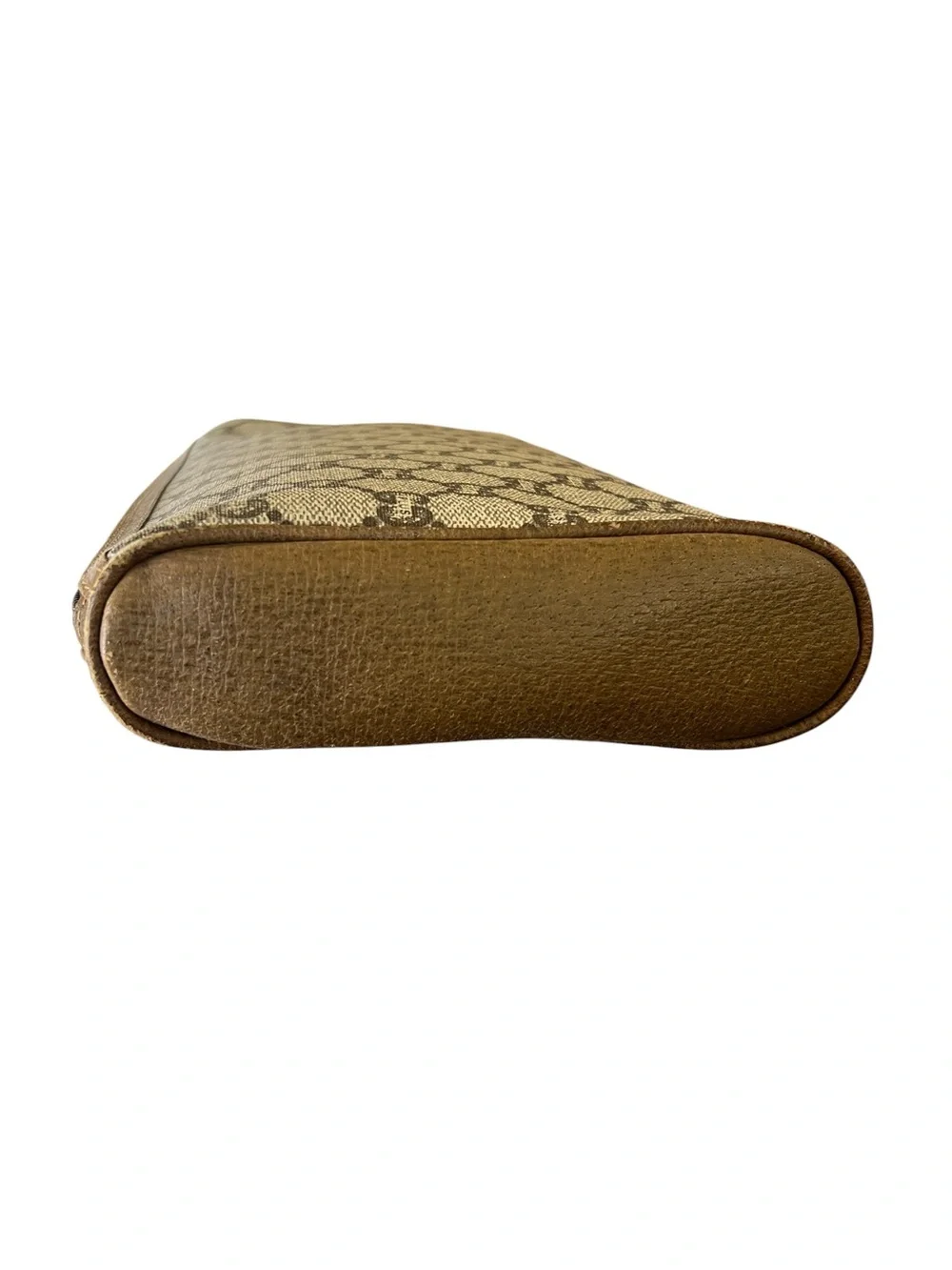 Gucci Beige Brown Monogram Belt Bag
